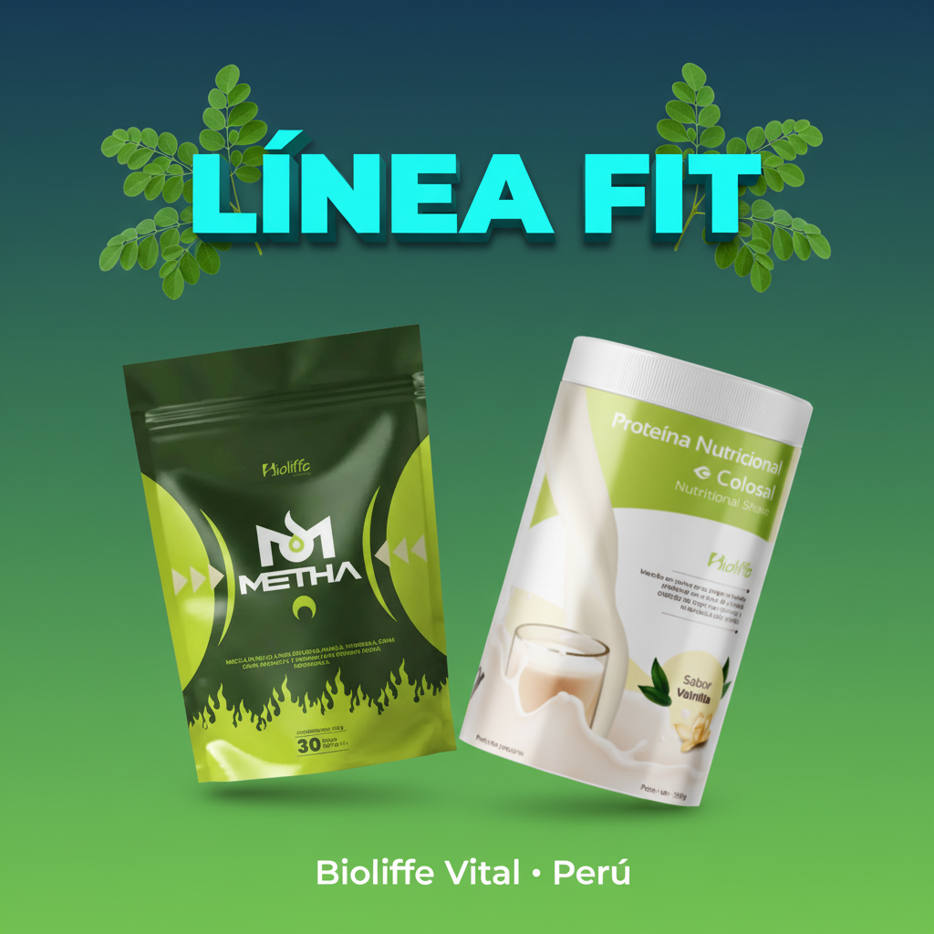 Línea Fit Bioliffe - Moringa Oleifera Perú: Colosal, Metha y quemador de grasa