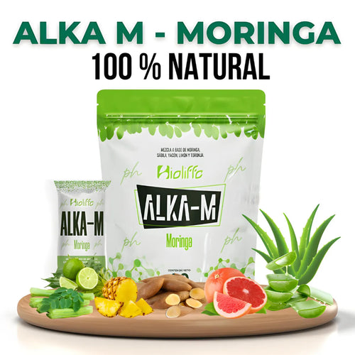 Alka-M Moringa Bioliffe - 100% natural con moringa, yacón, limón y toronja