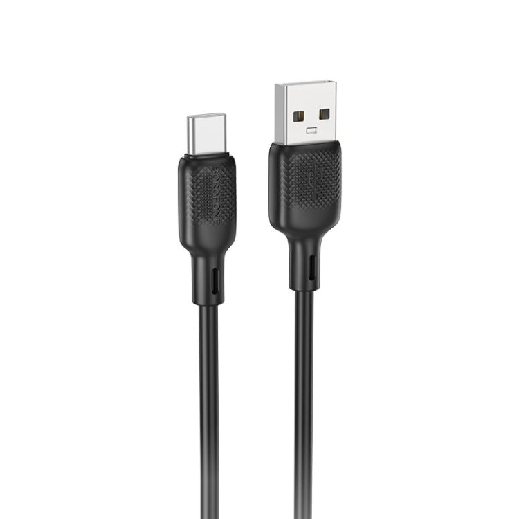 Cable de Datos Silicona Borofone BX113 3A USB-A a USB-C 3m Negro