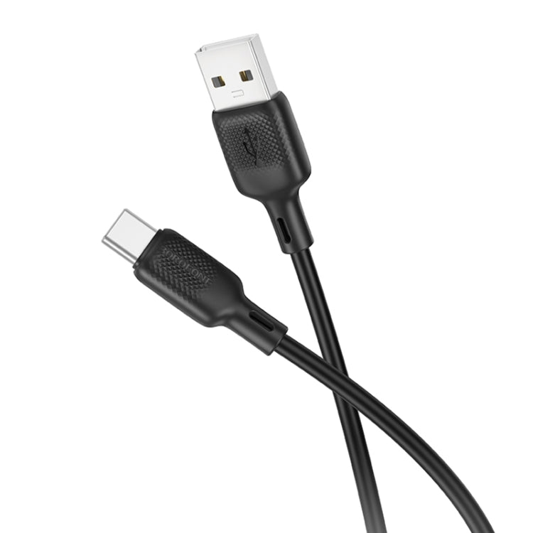 Cable de Datos Silicona Borofone BX113 3A USB-A a USB-C 3m Negro