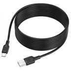 Cable de Datos Silicona Borofone BX113 3A USB-A a USB-C 3m Negro