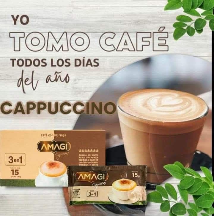 Amagi Cappuccino Doypack Bioliffe - Café con Moringa cremoso y saludable