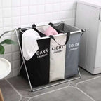 Cesto De 3 Divisiones Para Lavandería Dormitorio Plegable