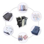 Cesto De 3 Divisiones Para Lavandería Dormitorio Plegable