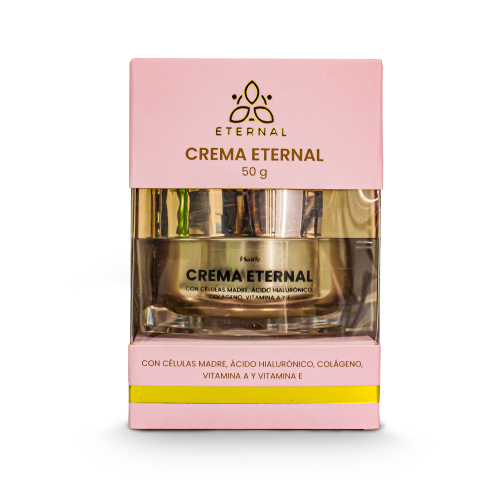 Crema Eternal Bioliffe 50g - Con células madre, ácido hialurónico, colágeno y vitaminas A y E