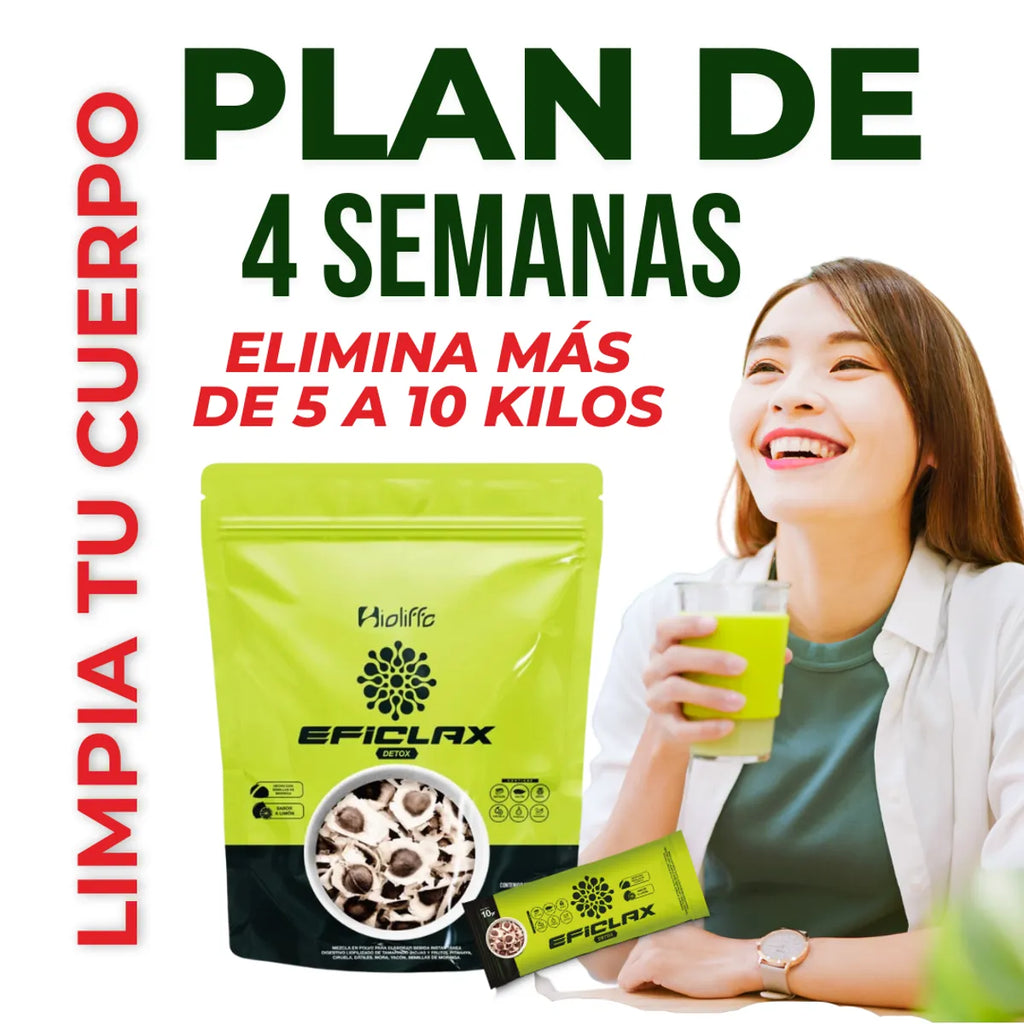 Eficlax Doypack Bioliffe - Ingredientes 100% naturales: pitahaya, ciruela, mora y moringa