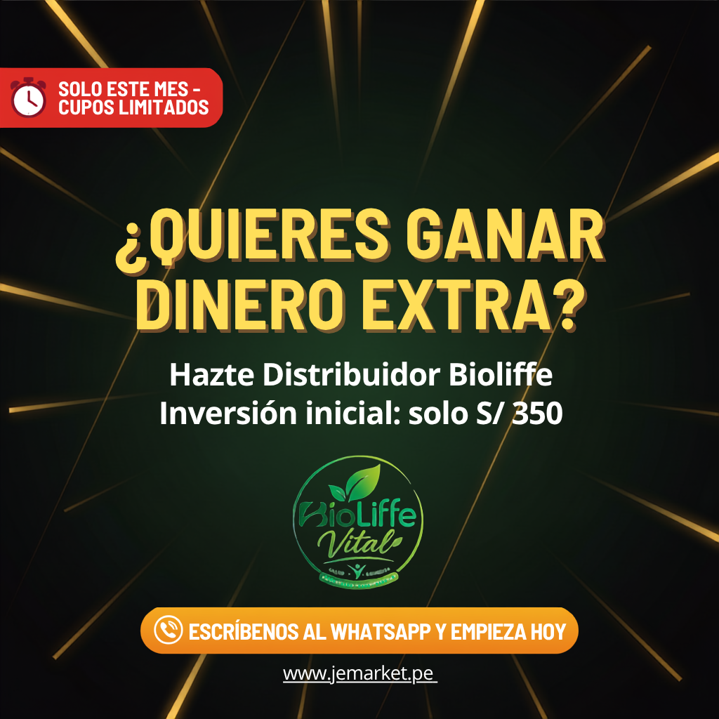 ¿Quieres ganar dinero extra? - Hazte Distribuidor Bioliffe