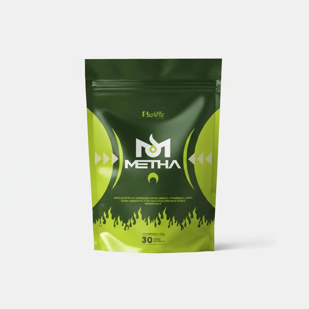 METHA Doypack Bioliffe – Presentación en cocina con frutas