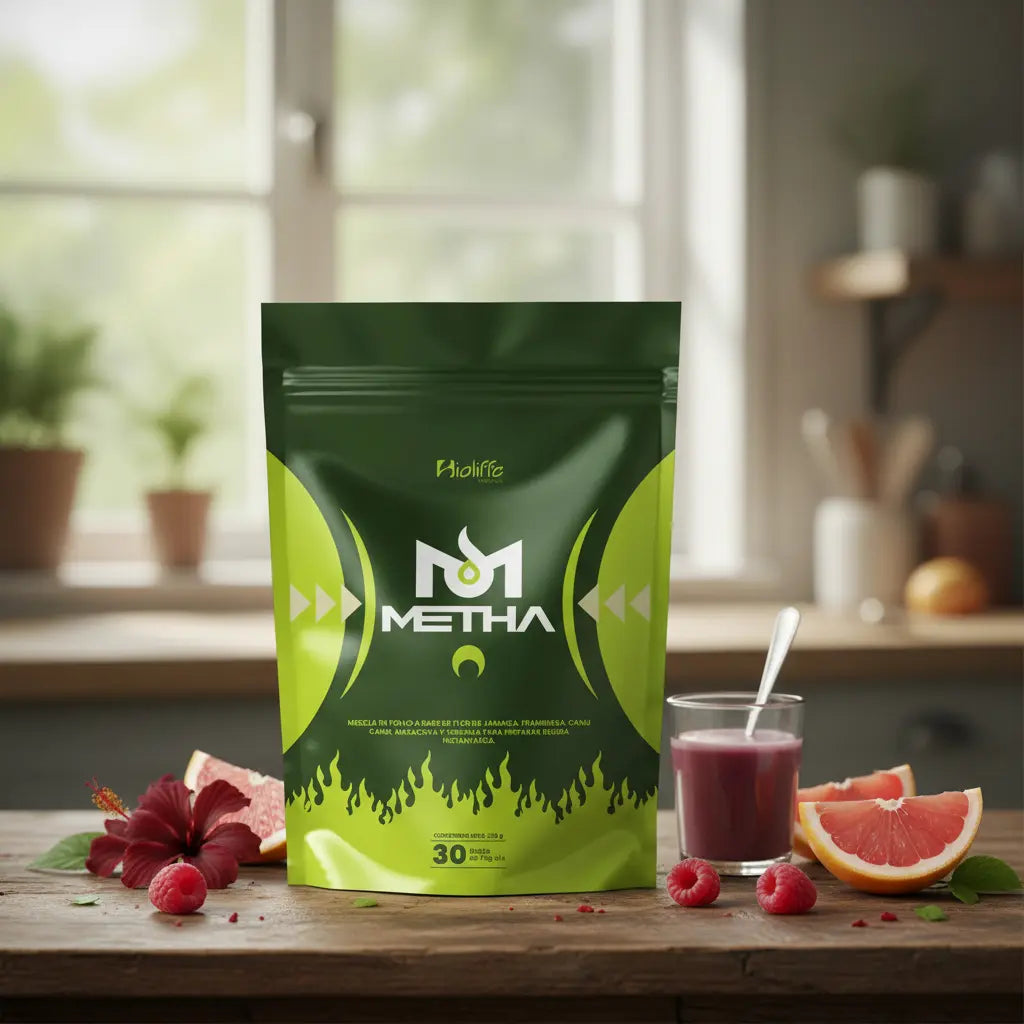 METHA Doypack Bioliffe – Empaque fondo blanco