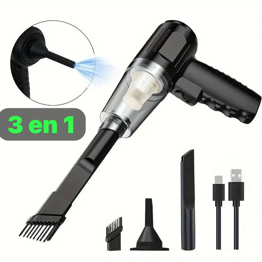 Mini Aspiradora 3 en 1 Portátil para Limpieza Recargable