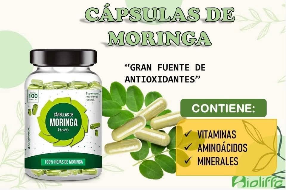 Bioliffe Moringa - 46 antioxidantes, 18 aminoácidos, 36 anti-inflamatorios