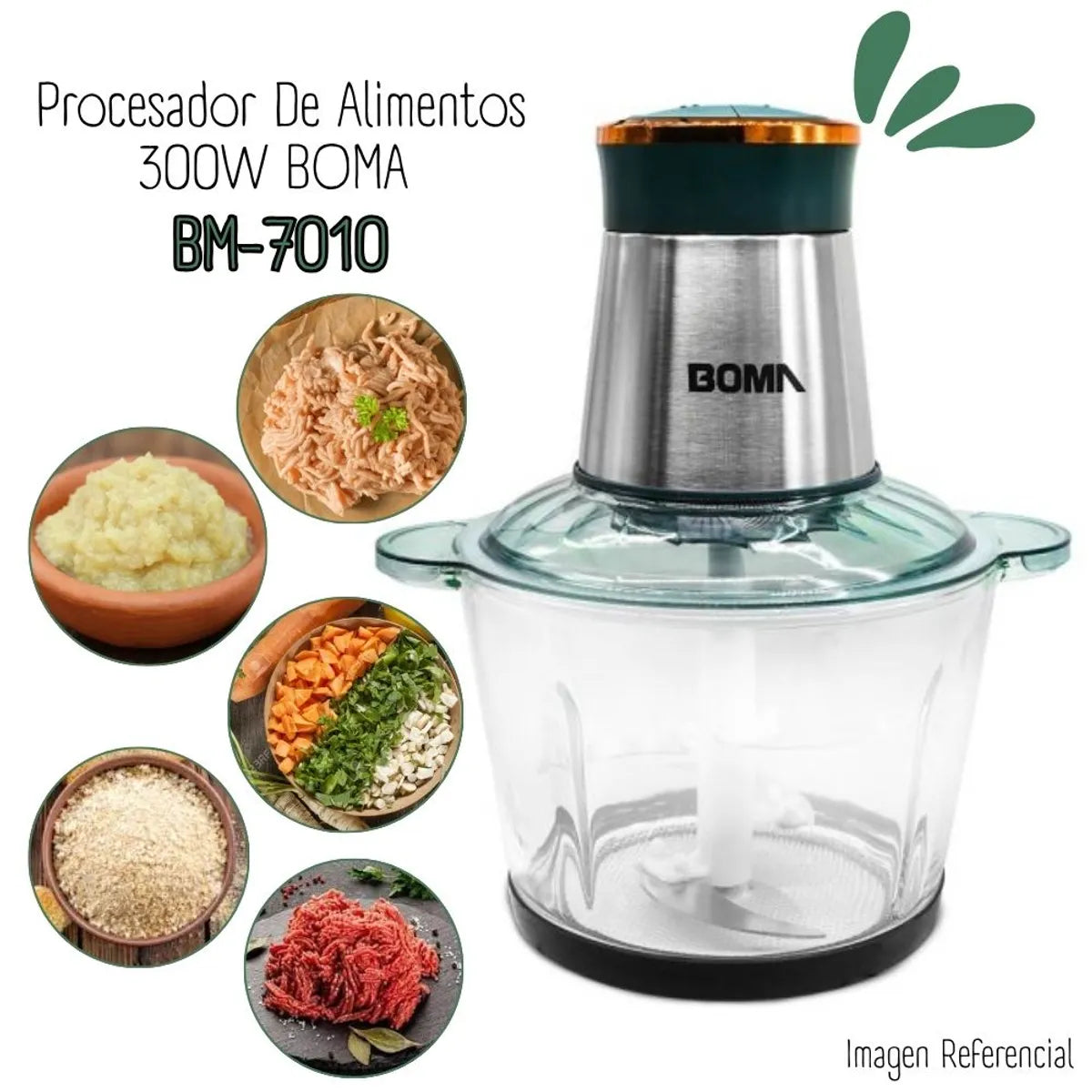 Picadora De Carne 3l Acero Inox Bm-7011