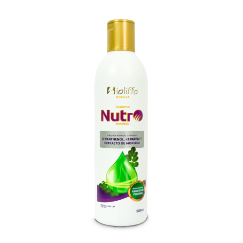 Shampoo Nutro Bioliffe 500ml - B-Pantenol, Keratina y Extracto de Moringa