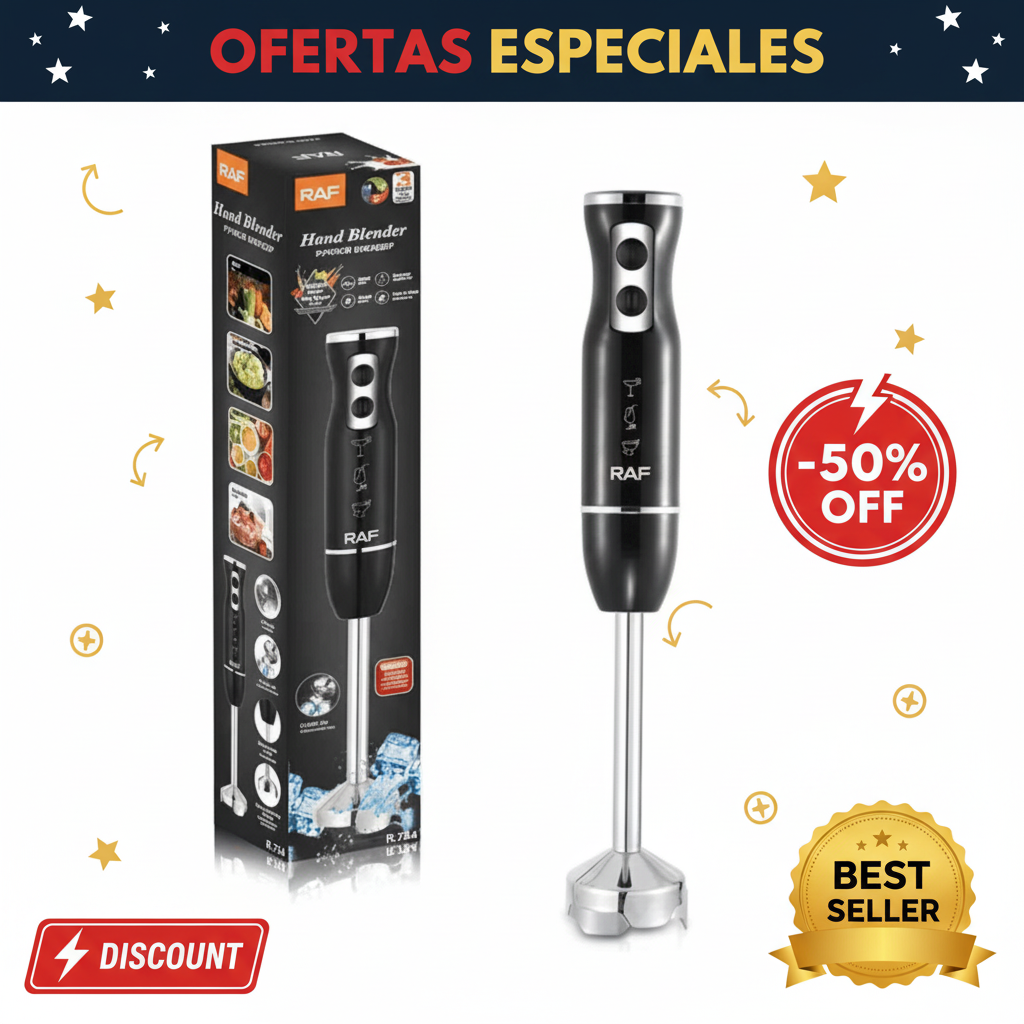 Batidora de Mano Inmersión RAF 15W - Oferta Especial