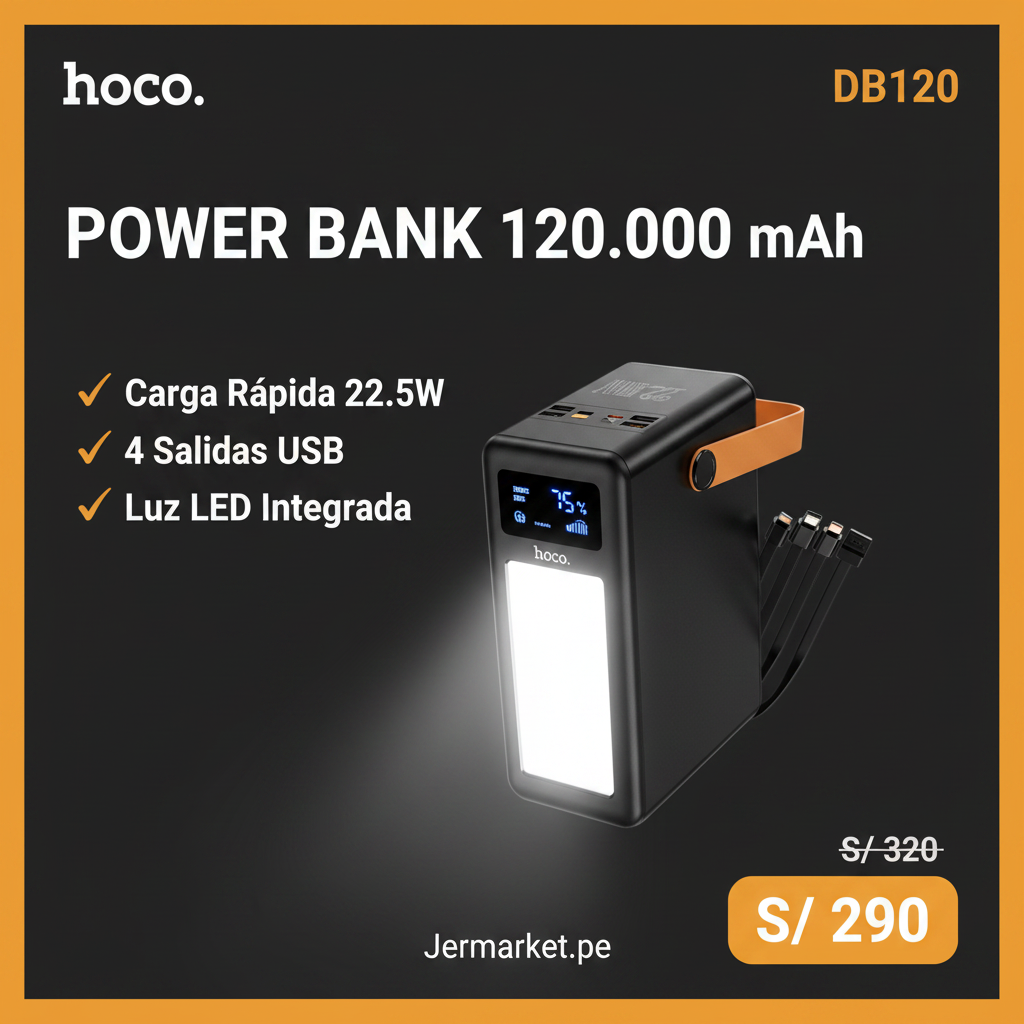 Power Bank Hoco DB120 – Banner Temu
