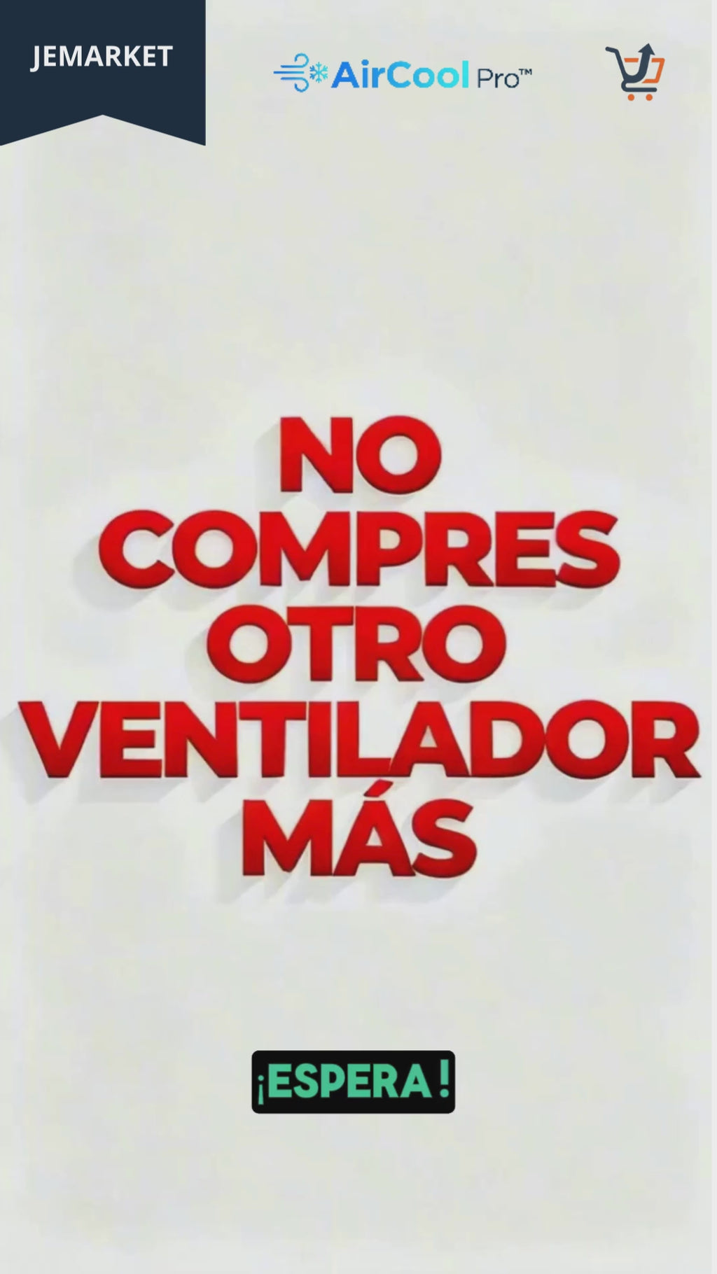 Ventilador aire acondicionado portatil humidificador recargable giratorio