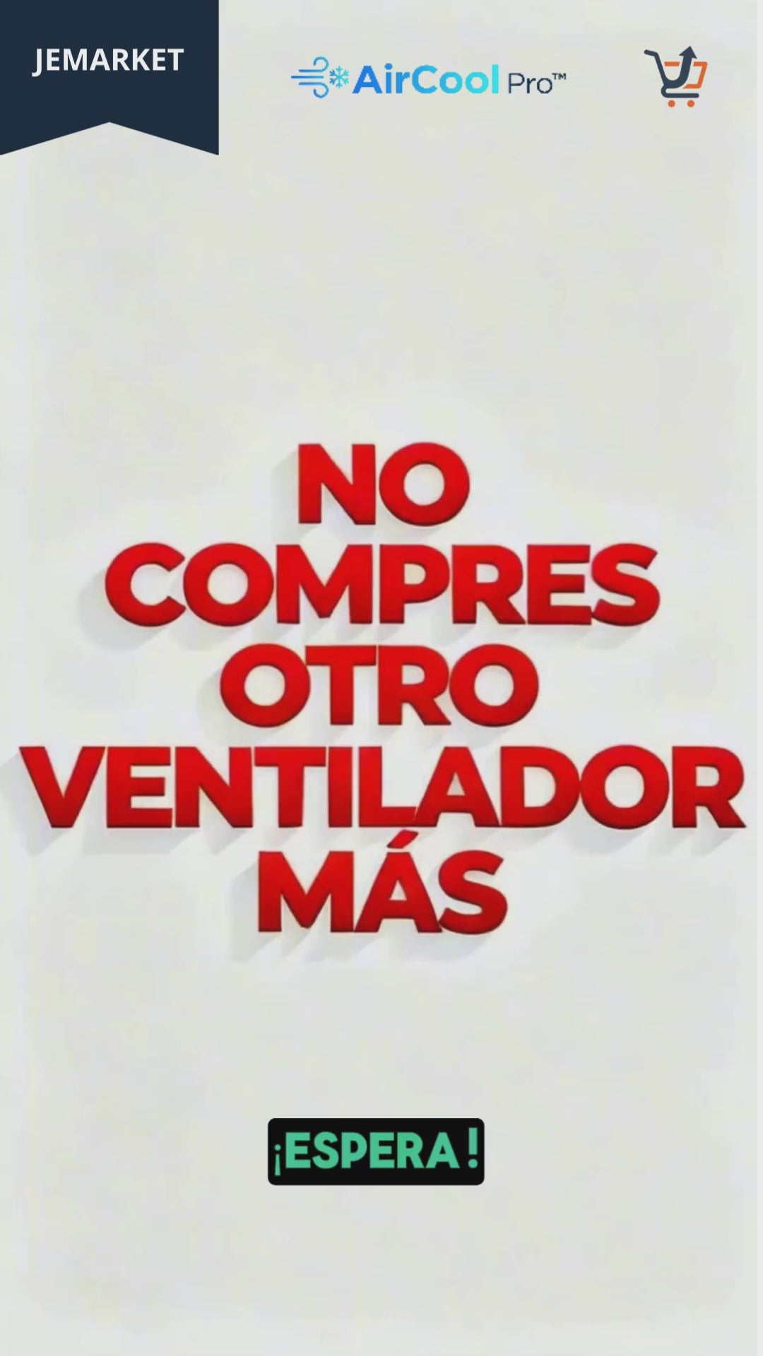 Ventilador aire acondicionado portatil humidificador recargable giratorio