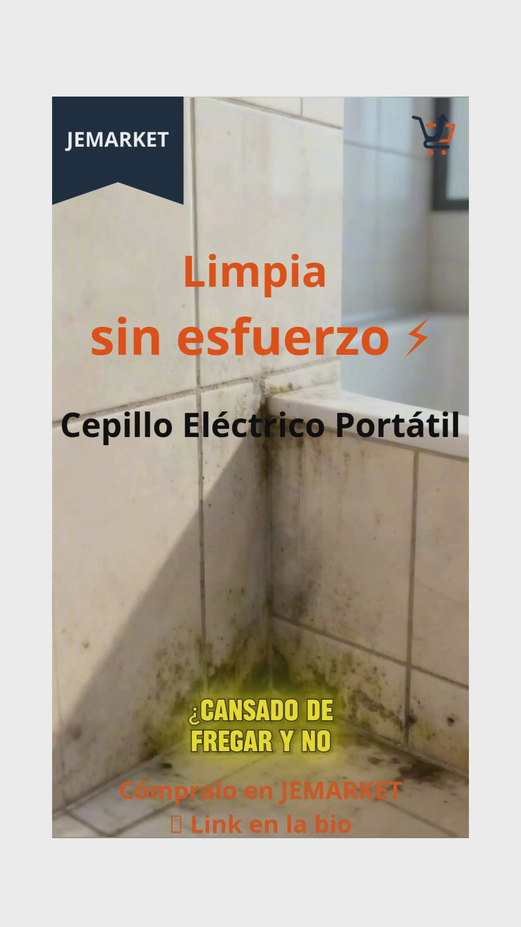 Cepillo de Limpieza Eléctrico Portátil – Limpieza Profunda sin Esfuerzo